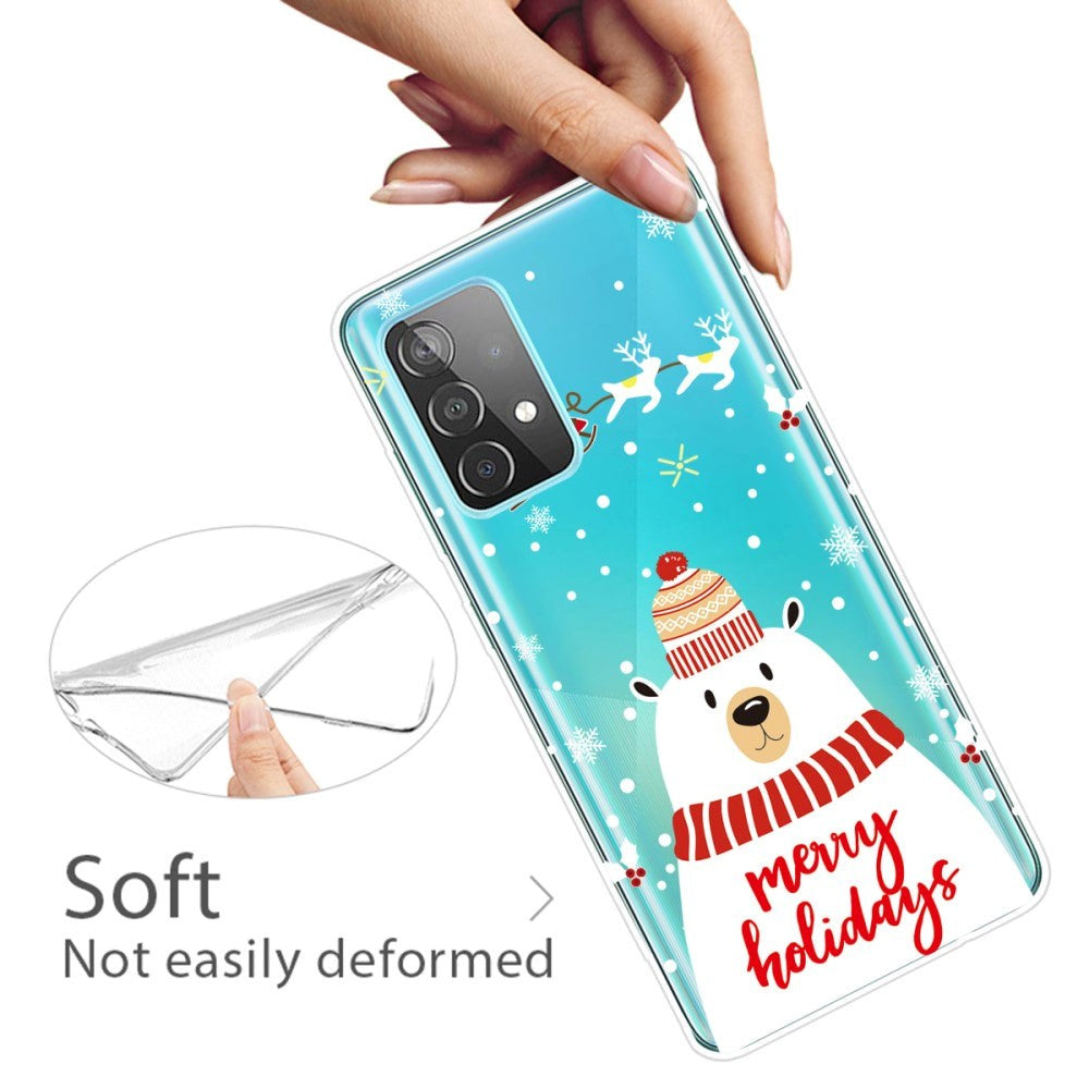 Samsung Galaxy A32 (4G) TPU plast juledeksel - god jul - isbjørn