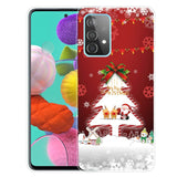 Samsung Galaxy A32 (4G) TPU plast juledeksel - god jul - juletre og snøflak