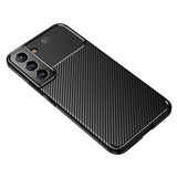 Samsung Galaxy S22 Carbon Fiber fleksibelt plastdeksel - svart