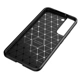 Samsung Galaxy S22 Carbon Fiber fleksibelt plastdeksel - svart