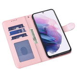 EIDERWOOD Samsung Galaxy S22 Ultra (5G) Flip-deksel i kunstskinn m. Trykk og lommebok - Rosa