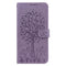 EIDERWOOD Samsung Galaxy S22 Ultra (5G) Flip-deksel i kunstskinn m. Trykk og lommebok - Lilla