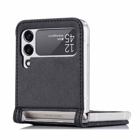Samsung Galaxy Z Flip3 (5G) - EIDERWOOD Kunstlæder Cover - Kortholder - Sort