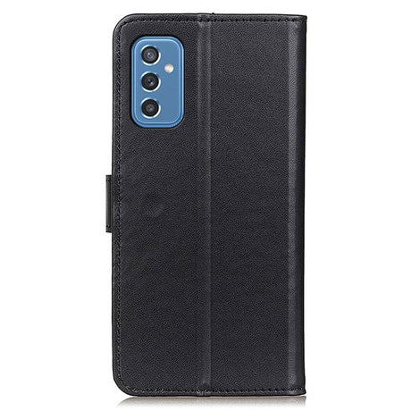 Samsung Galaxy M52 (5G) Folio Leather Flip Cover m. Lommebok - Svart