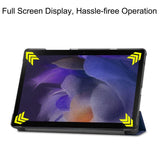Samsung Galaxy Tab A8 10.5" Flip Cover m. Tri-fold - Blå
