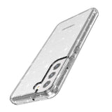 Samsung Galaxy S22 Hybrid Plast Bakdeksel Gjennomsiktig - Gjennomsiktig Glitter