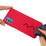 Samsung Galaxy M52 (5G) Flytende Silikon Bakdeksel - Rød