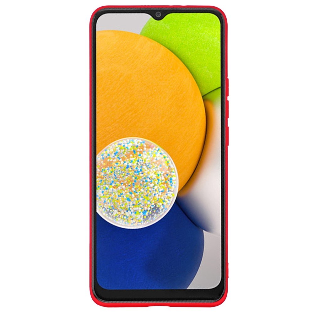 Samsung Galaxy A03 Liquid Silikone Bagside Cover - Rød