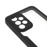 Samsung Galaxy A33 (5G) Hybrid plastbakdeksel m. Skjermbeskytter - Svart / Gjennomsiktig