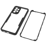 Samsung Galaxy A33 (5G) Hybrid plastbakdeksel m. Skjermbeskytter - Svart / Gjennomsiktig