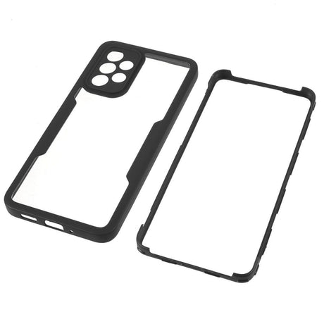 Samsung Galaxy A33 (5G) Hybrid plastbakdeksel m. Skjermbeskytter - Svart / Gjennomsiktig
