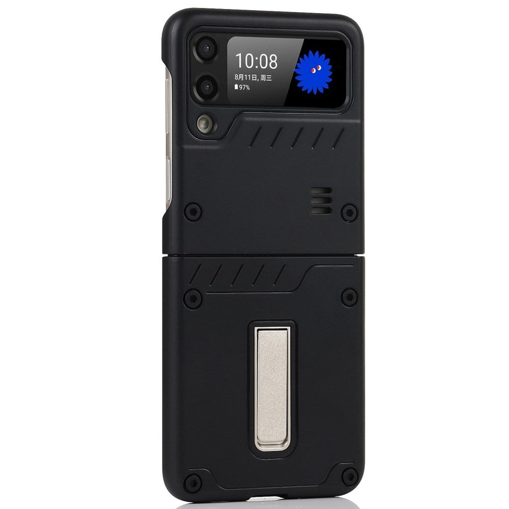 EIDERWOOD - Samsung Galaxy Z Flip3 (5G) Hårdt Plastik Cover m. Kickstand - Sort