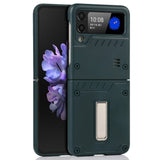 EIDERWOOD - Samsung Galaxy Z Flip3 (5G) Hårdt Plastik Cover m. Kickstand - Grøn