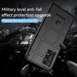 Samsung Galaxy A73 (5G) Rugged Shield Series Craftsman Bakdeksel - Svart