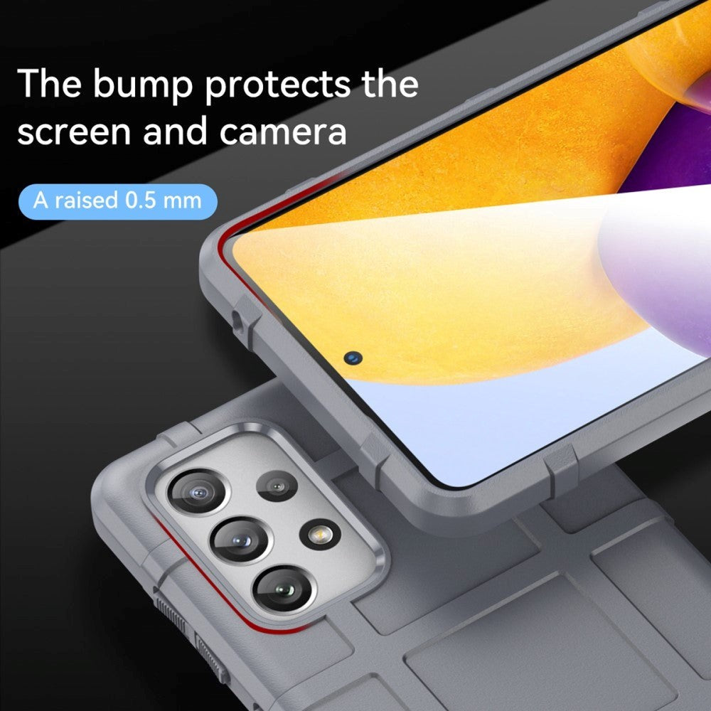 Samsung Galaxy A73 (5G) Rugged Shield Series Craftsman Bakdeksel - Grå