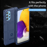 Samsung Galaxy A73 (5G) Rugged Shield Series Craftsman Bakdeksel - Blå