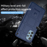Samsung Galaxy A73 (5G) Rugged Shield Series Craftsman Bakdeksel - Blå
