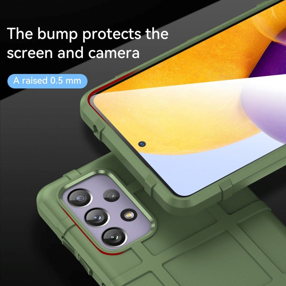 Samsung Galaxy A73 (5G) Rugged Shield Series Craftsman Bakdeksel - Grønn