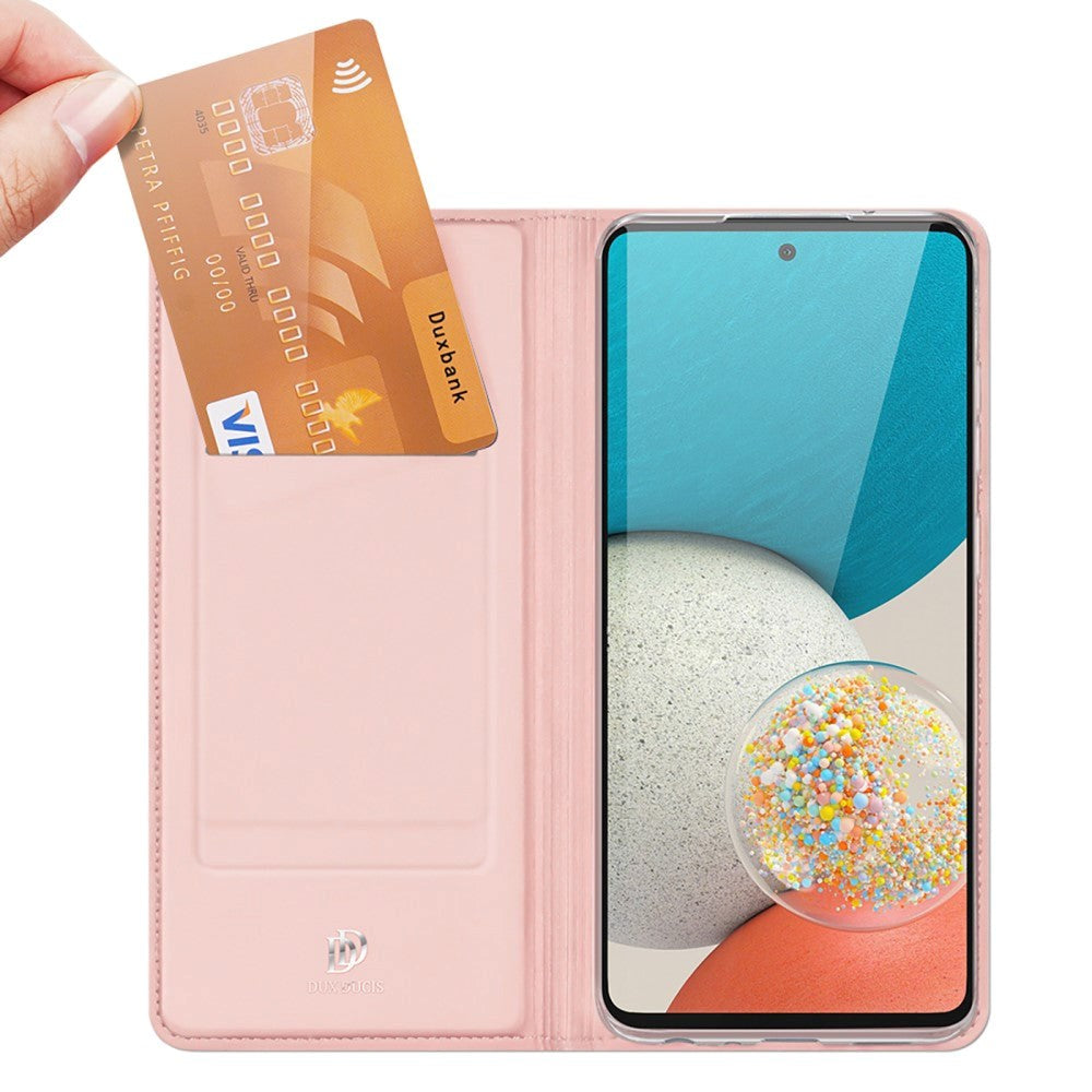 Samsung Galaxy A73 (5G) DUX DUCIS Skin Pro Series Thin Wallet Flip-deksel - Rose gull