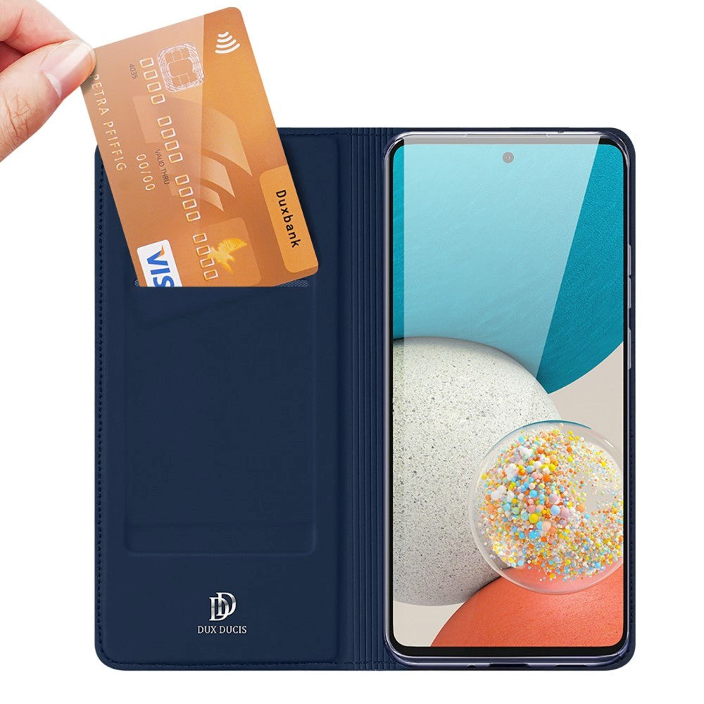 Samsung Galaxy A73 (5G) DUX DUCIS Skin Pro Series Thin Wallet Flip-deksel - blå