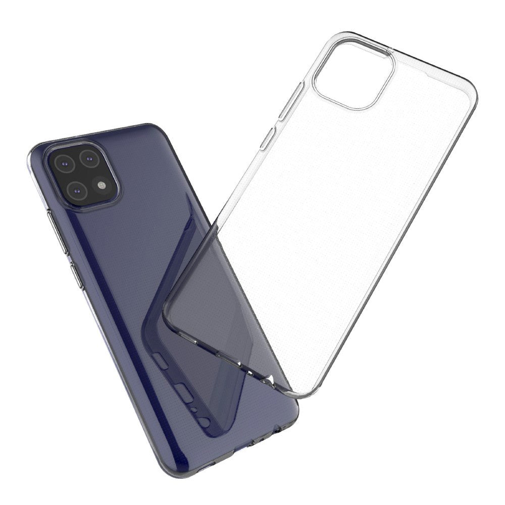 Samsung Galaxy A03 Fleksibelt Plastik Bagside Cover - Gennemsigtig