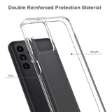 Samsung Galaxy A13 (4G) Acrylic Bumper Bagside Cover - Gennemsigtig