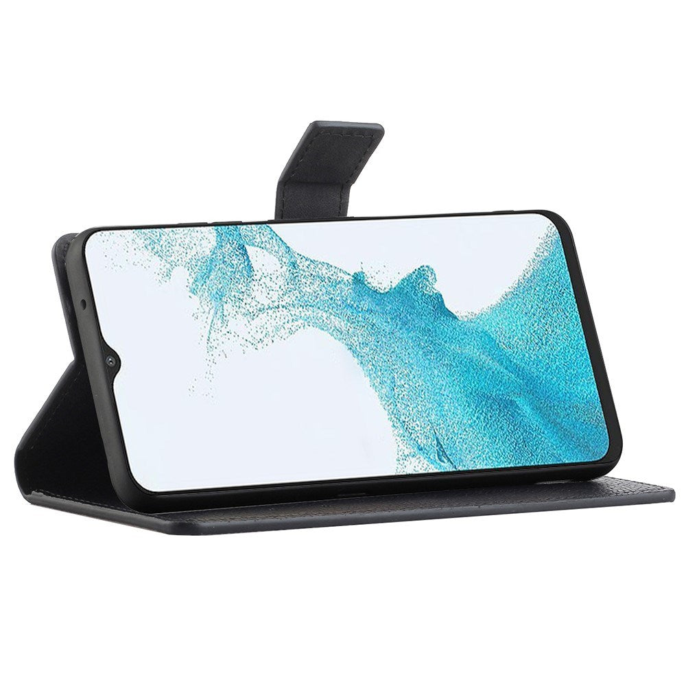 EIDERWOOD Samsung Galaxy A23 / A23 (5G) Kunstlæder Flip Cover m. Pung & Ståfunktion - Sort