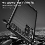 Samsung Galaxy A23 (5G) Mofi børstet karbonfiber fleksibelt plastbakdeksel - svart