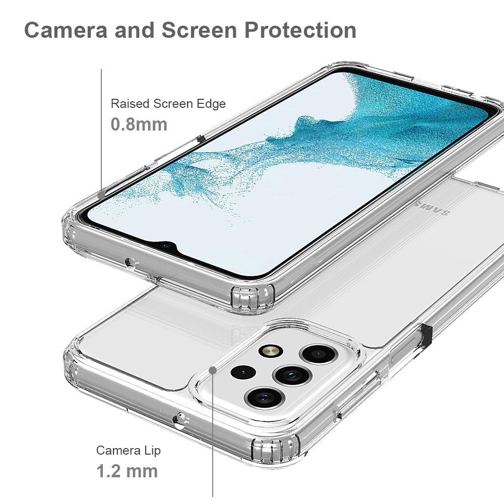 Samsung Galaxy A23 (5G) Akryl Hybrid Bumper Bakdeksel - Gjennomsiktig
