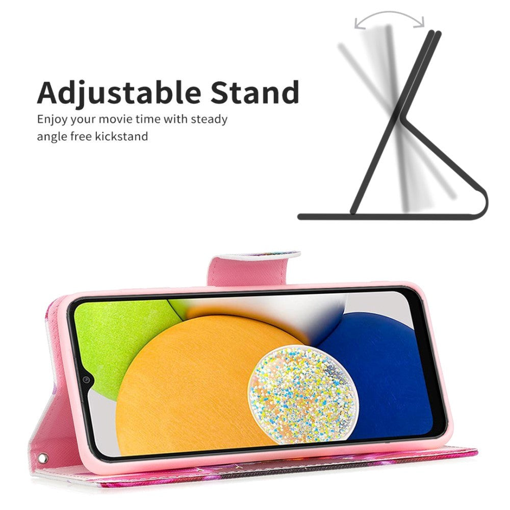 Samsung Galaxy A03 Cover m. Pung i Læder - Solsikke