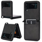 Samsung Galaxy Z Flip3 (5G) - EIDERWOOD Kunstlæder Cover m. Kortholder - Sort