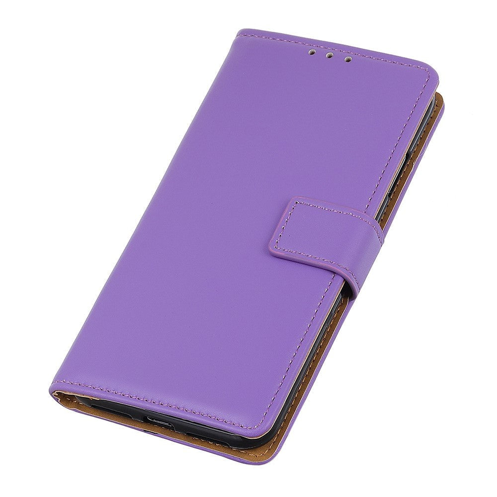 Samsung Galaxy M33 Leather Flip Cover m. Lommebok og stativ - Lilla