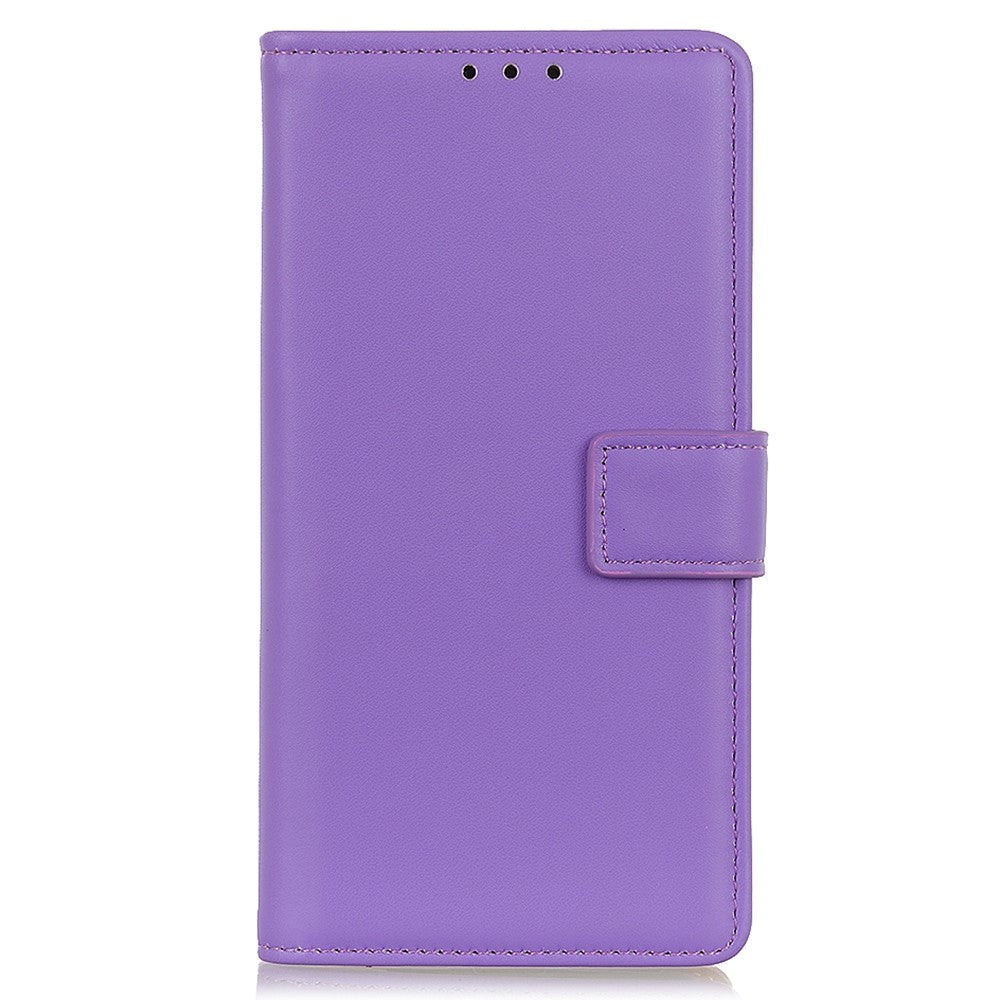 Samsung Galaxy M33 Leather Flip Cover m. Lommebok og stativ - Lilla