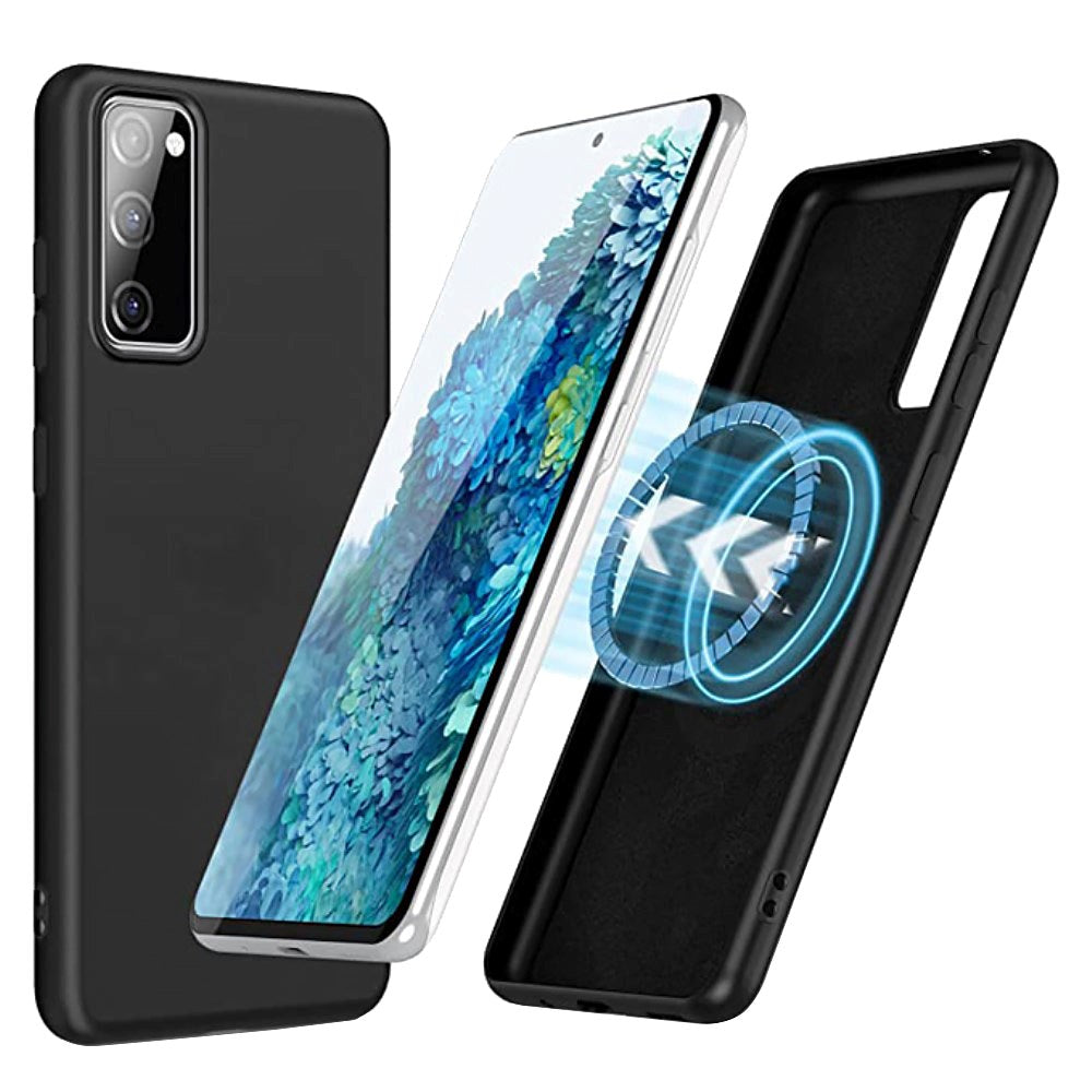 Samsung Galaxy S20 FE / S20 FE (5G) Bakdeksel m. Innebygd magnetring - MagSafe-kompatibel - Svart