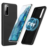 Samsung Galaxy S20 FE / S20 FE (5G) Bakdeksel m. Innebygd magnetring - MagSafe-kompatibel - Svart