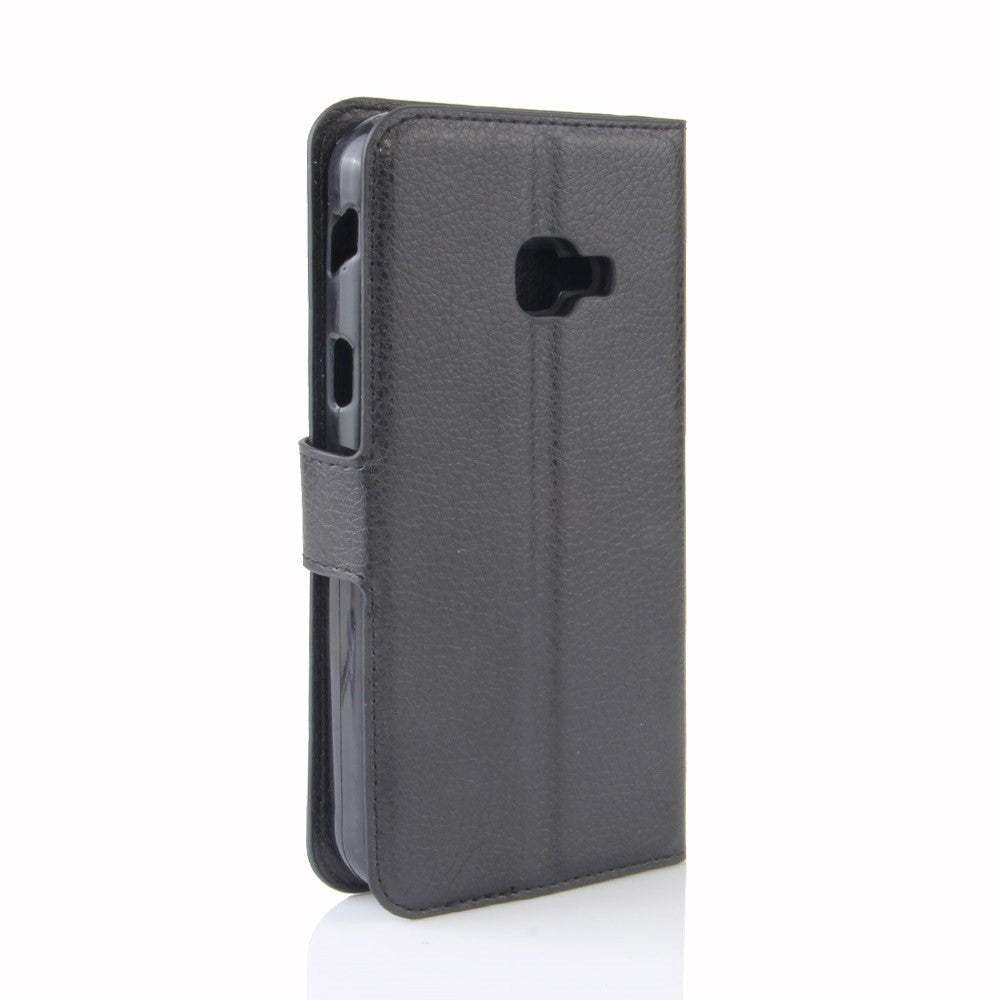 Samsung Galaxy Xcover 4 / 4s Soft Pouch Lærveske m. Lommebok Svart