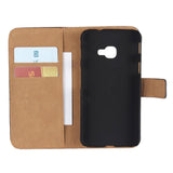 Samsung Galaxy Xcover 4 / 4s Slim Wallet Læder Cover m. Pung Sort