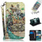 Sony Xperia 10 Light Spot Leather Flip Cover - Jungle Animals