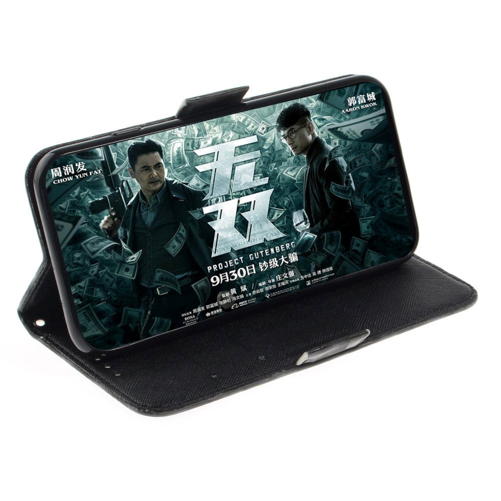 Sony Xperia 10 Light Spot Leather Flip Cover - Jungle Animals