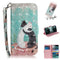 Sony Xperia 10 Light Spot Leather Flip Cover - Hugging Cats