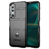 EIDERWOOD Sony Xperia 5 III Rugged Shield Series Craftsman Bakdeksel - Svart