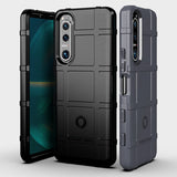 EIDERWOOD Sony Xperia 5 III Rugged Shield Series Craftsman Bakdeksel - Svart