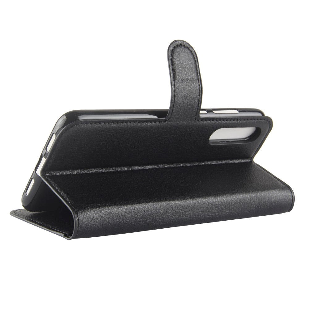 Huawei P20 Pro mykt skinndeksel m. Lommebok - Svart