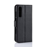 Huawei P30 mykt skinndeksel m. Lommebok - Svart