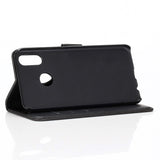 Huawei P Smart (2019) / Honor 10 Lite Flip Cover m. Kortholder og stativ - Svart