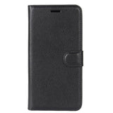 Huawei P30 Lite Leather Flip Cover m. Lommebok - Svart