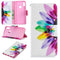 Huawei Y6 (2019) Leather Flip Cover m. Lommebok - Rainbow Sunflower