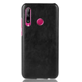 Honor 20 Lite Litchi Texture Plastic Cover - Svart
