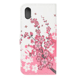 Huawei Y5 (2019) Flip Cover m. Lyserøde Blomster