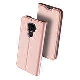 Huawei Mate 30 Lite DUX DUCIS Skin Pro Series tynn lommebok i rosa gull